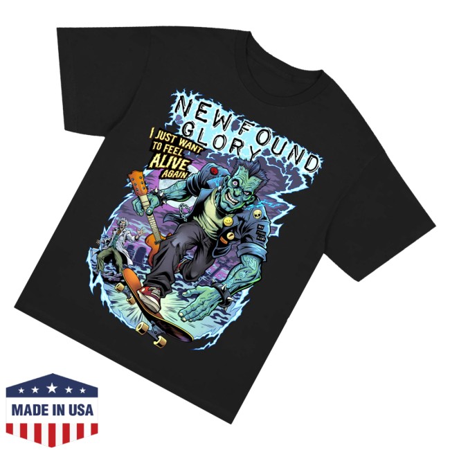 New Found Glory Store Merch Feel Alive T-Shirt (Black) 3 New Found Glory Store Merch Feel Alive T-Shirt (Black)