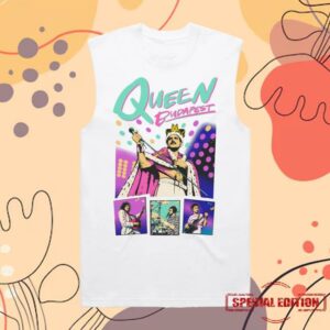 Queen Merch Store Queen Budapest 40Th Anniversary Pop Art Vest