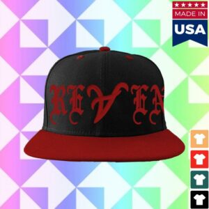 Revenge Merch Store Atl Embroidered Hat Black Red