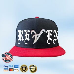 Revenge Merch Store Atl Embroidered Hat Navy Red White