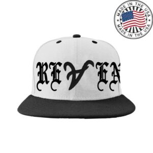 Revenge Merch Store Atl Embroidered Hat White Black