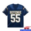 Revenge Merch Store Bolt Football Jersey Navy Yellow