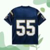 Revenge Merch Store Bolt Football Jersey Navy Yellow