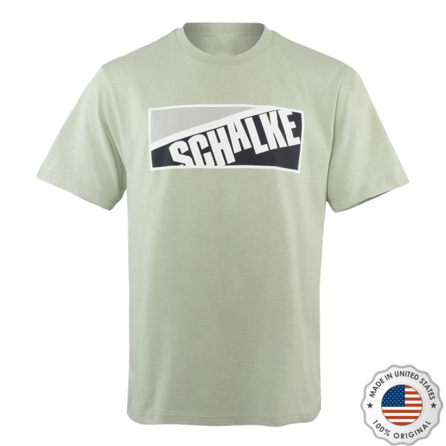 Schalke04 Merch Store T-Shirt Urban Casual Hellgrun 2 Schalke04 Merch Store T-Shirt Urban Casual Hellgrun