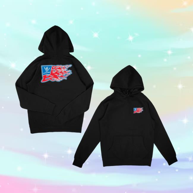 Shreddy Lyfe Merch Store Flame Flag Hoodie 5 Shreddy Lyfe Merch Store Flame Flag Hoodie