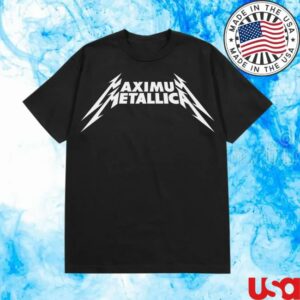 Siriusxm Store Merch Maximum Metallica Classic T-Shirt Black