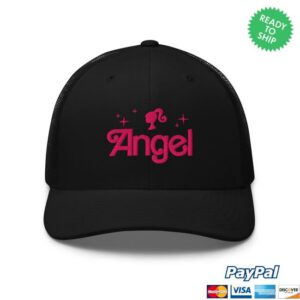 The Angel Reese Merch Store Angel X Barbie Black Hat