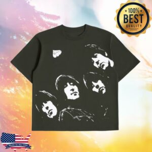 The Beatles Merch Store Rubber Soul Boxy Tracklist Tee