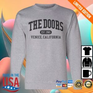 The Doors Merch Store Collegiate Crewneck Sweatshirt
