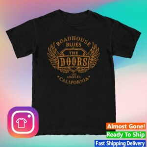 The Doors Store Merch Roadhouse Blues Black Orange T-Shirt