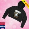 The Fader Merch Store Underscores V1 The Fader Women's Crop Hoodie Black