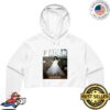 The Fader Merch Store Underscores V1 The Fader Women's Crop Hoodie White