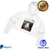 The Fader Merch Store Underscores V1 The Fader Women's Crop Hoodie White