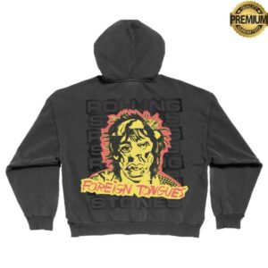 The Rolling Stones Shop Merch Foreign Tongues Zip Hoodie