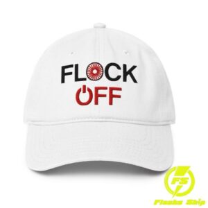 Tucker Carlson Merch Store Flock Off Baseball Hat White