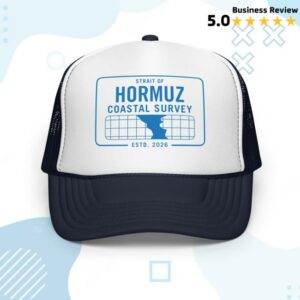 Tucker Carlson Merch Store Hormuz Coastal Survey Trucker Hat Navy