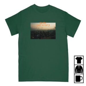 Turnover Merch Store Down On Earth Artwork Shirt (Green)