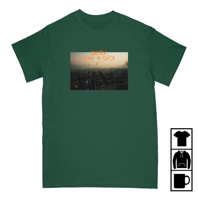 Turnover Merch Store Down On Earth Artwork Shirt (Green) 3 Turnover Merch Store Down On Earth Artwork Shirt (Green)