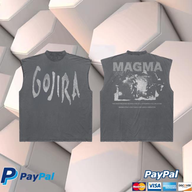 Wmc Store Merch Gojira Magma Live Sleeveless Tee 2 Wmc Store Merch Gojira Magma Live Sleeveless Tee