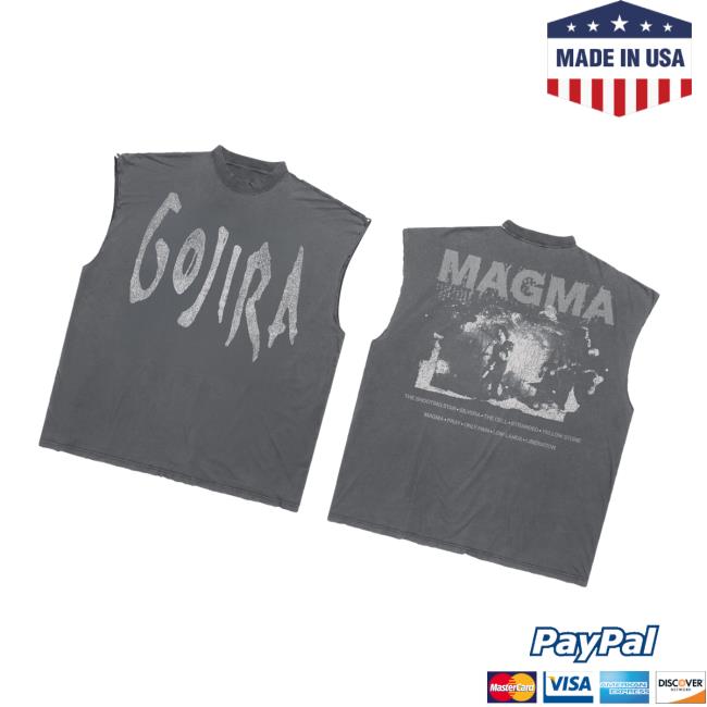 Wmc Store Merch Gojira Magma Live Sleeveless Tee 3 Wmc Store Merch Gojira Magma Live Sleeveless Tee