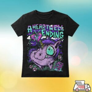 A Heartwell Ending Merch Store Unicorn Tshirt Black