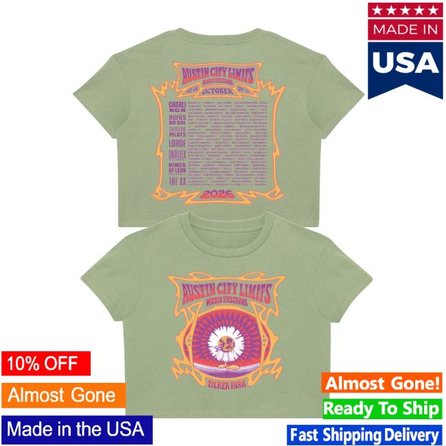 Acl Festival Merch Store Daisy Lineup Crop Tee 5 Acl Festival Merch Store Daisy Lineup Crop Tee