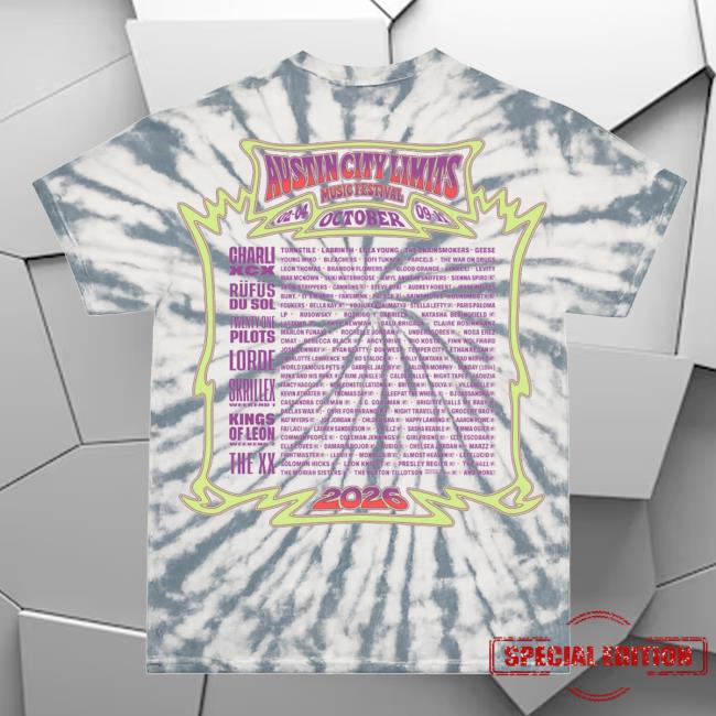 Acl Festival Merch Store Daisy Lineup Tee 4 Acl Festival Merch Store Daisy Lineup Tee