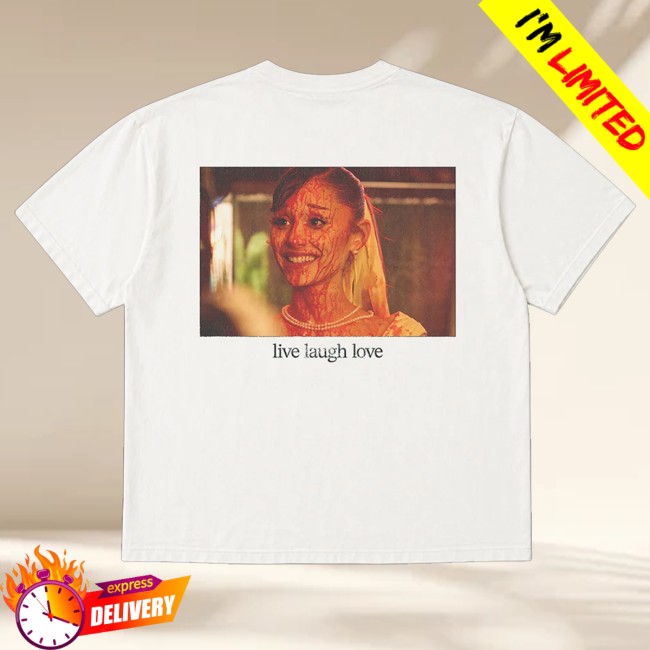 Ariana Grande Merch Store Petal Live Laugh Love T-Shirt 5 Ariana Grande Merch Store Petal Live Laugh Love T-Shirt