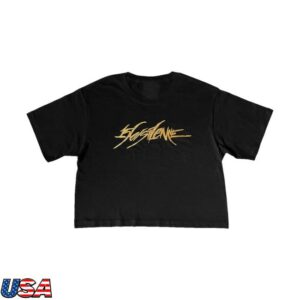 Armada Merch Store 156 Silence Gold Logo Crop Top