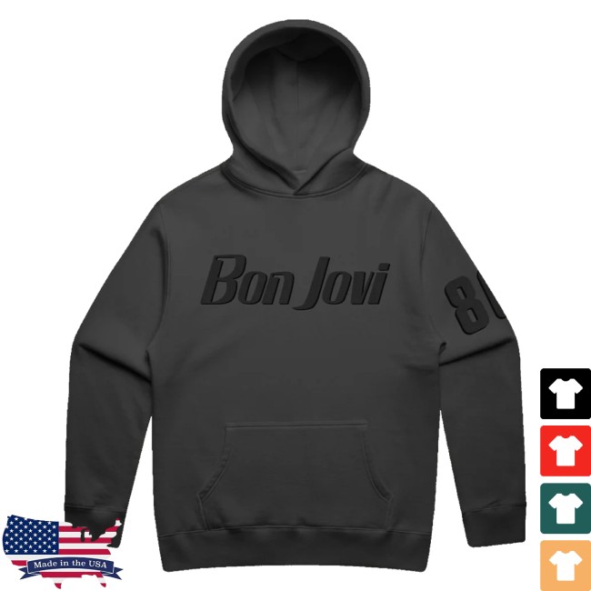 Bon Jovi Store Merch Bon Jovi Tonal Hoodie 3 Bon Jovi Store Merch Bon Jovi Tonal Hoodie