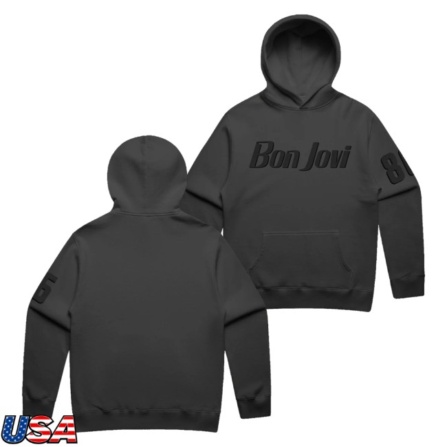 Bon Jovi Store Merch Bon Jovi Tonal Hoodie 5 Bon Jovi Store Merch Bon Jovi Tonal Hoodie