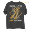 Bon Jovi Store Merch Slippery When Wet Tour '86-'87 Pepper T-Shirt