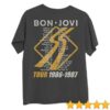 Bon Jovi Store Merch Slippery When Wet Tour '86-'87 Pepper T-Shirt 1 Bon Jovi Store Merch Slippery When Wet Tour '86-'87 Pepper T-Shirt
