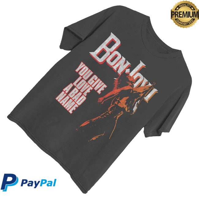 Bon Jovi Store Merch You Give Love A Bad Name '86 T-Shirt 3 Bon Jovi Store Merch You Give Love A Bad Name '86 T-Shirt