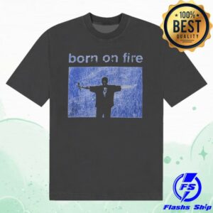 Born On Fire Merch Store Blessd X Born On Fire Tee Black Blue