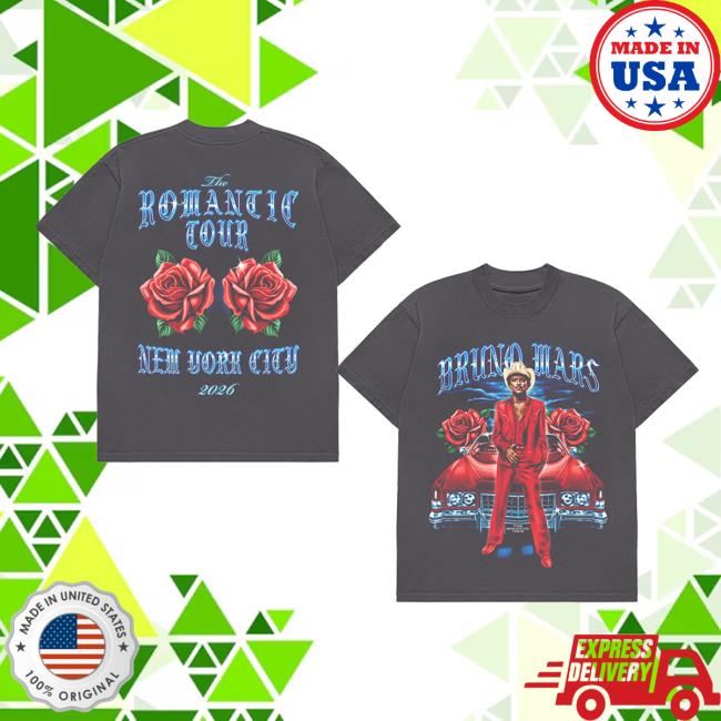 Bruno Mars Store Merch New York City The Romantic Limited Edition Tour Tee Vintage Black 5 Bruno Mars Store Merch New York City The Romantic Limited Edition Tour Tee Vintage Black