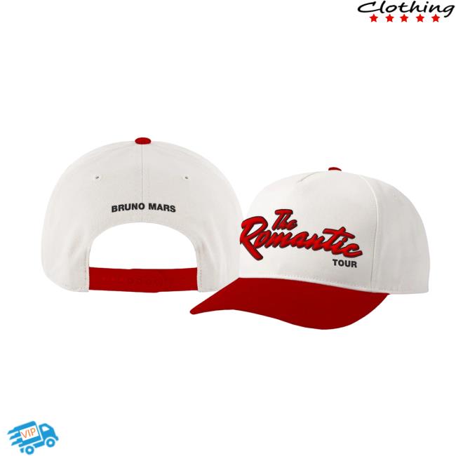 Bruno Mars Store Merch The Romantic Tour Hat White 5 Bruno Mars Store Merch The Romantic Tour Hat White