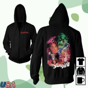 Cavitycolors Merch Store Suspiria Death Is Coming For You Zip-Up Hoodie