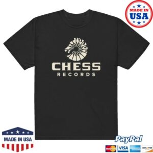 Chess Records Merch Store Chess Records Circular Logo T-Shirt Black