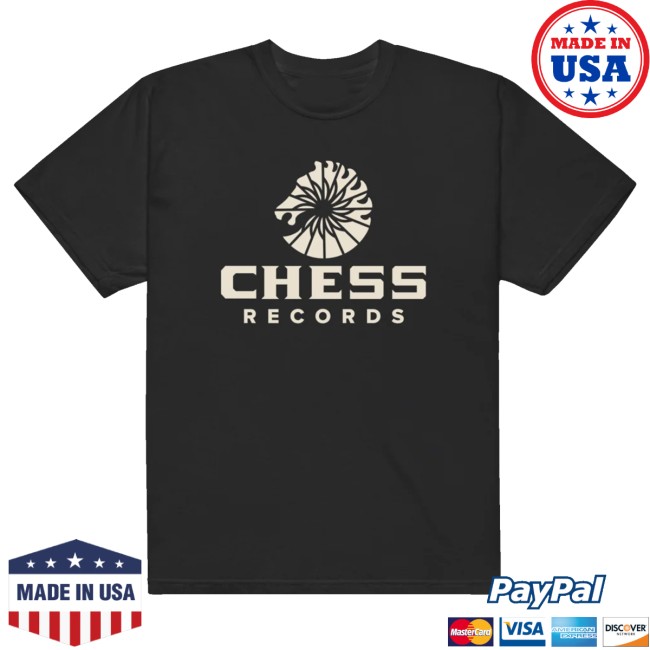 Chess Records Merch Store Chess Records Circular Logo T-Shirt Black 2 Chess Records Merch Store Chess Records Circular Logo T-Shirt Black