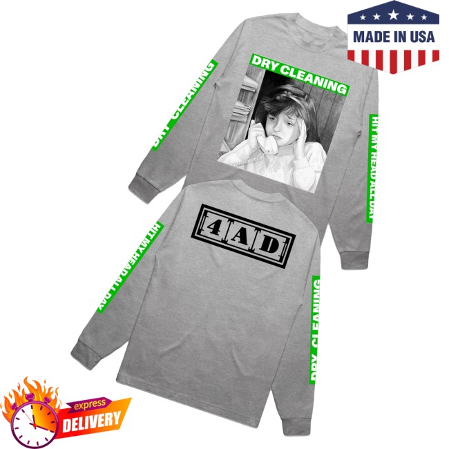 Dry Cleaning Merch Store Hit My Head Grey Longsleeve 3 Dry Cleaning Merch Store Hit My Head Grey Longsleeve