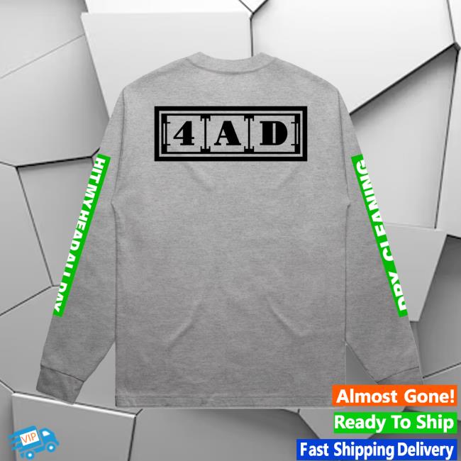 Dry Cleaning Merch Store Hit My Head Grey Longsleeve 4 Dry Cleaning Merch Store Hit My Head Grey Longsleeve