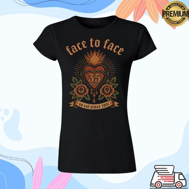 Enemy Ink Merch Store Face To Face - 35 Years - Ladies T 2 Enemy Ink Merch Store Face To Face - 35 Years - Ladies T