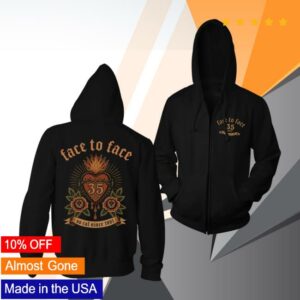 Enemy Ink Merch Store Face To Face - 35 Years - Zip Up Hoodie