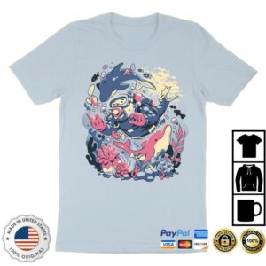 Fangamer Merch Store Dave The Diver Dolphins And Diver Shirt