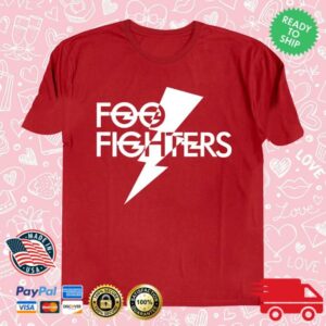 Foo Fighters Merch Store Classic Lightening Bolt Logo Tee