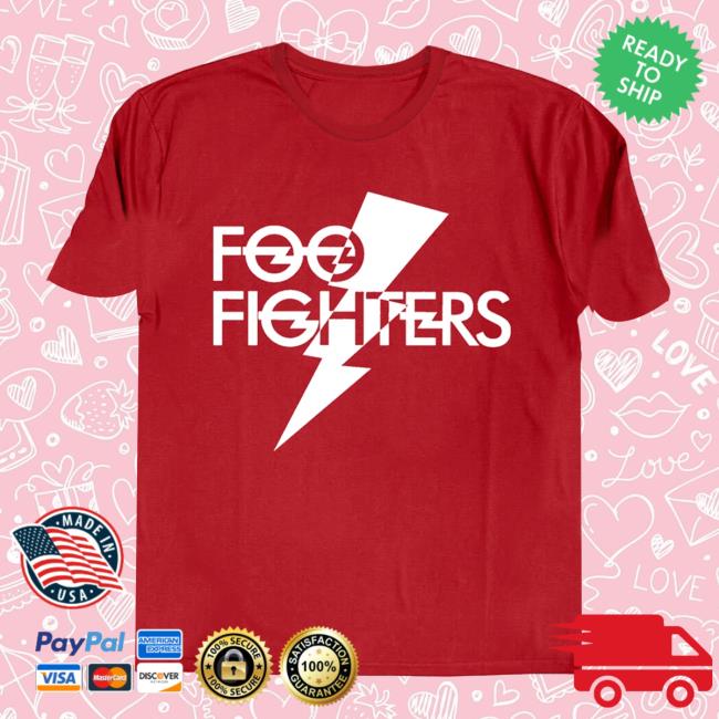 Foo Fighters Merch Store Classic Lightening Bolt Logo Tee