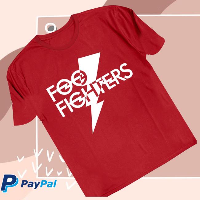 Foo Fighters Merch Store Classic Lightening Bolt Logo Tee