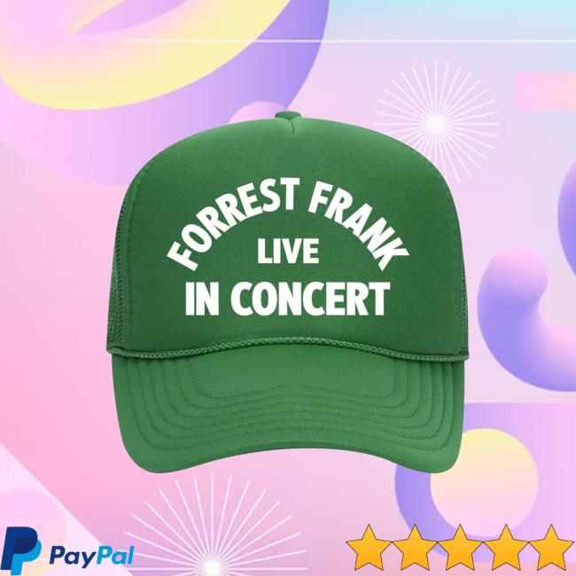 Forrest Frank Merch Store Forrest Frank Live Green Trucker Hat 2 Forrest Frank Merch Store Forrest Frank Live Green Trucker Hat