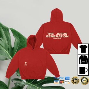 Forrest Frank Merch Store The Jesus Generation Red Tour Hoodie